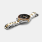 Men Mechanical Black Sunray Dial Analog Stainless Steel Watch 986983 47 85 20