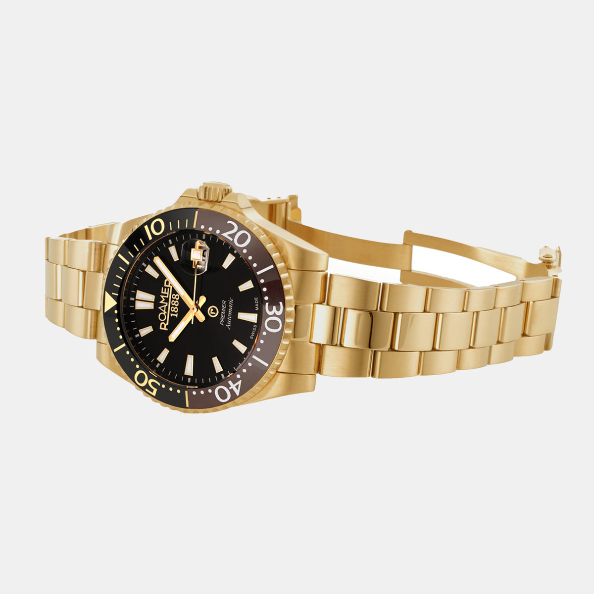 Premier Men Automatic Black Dial Analog Stainless Steel Watch 986983 48 85 20