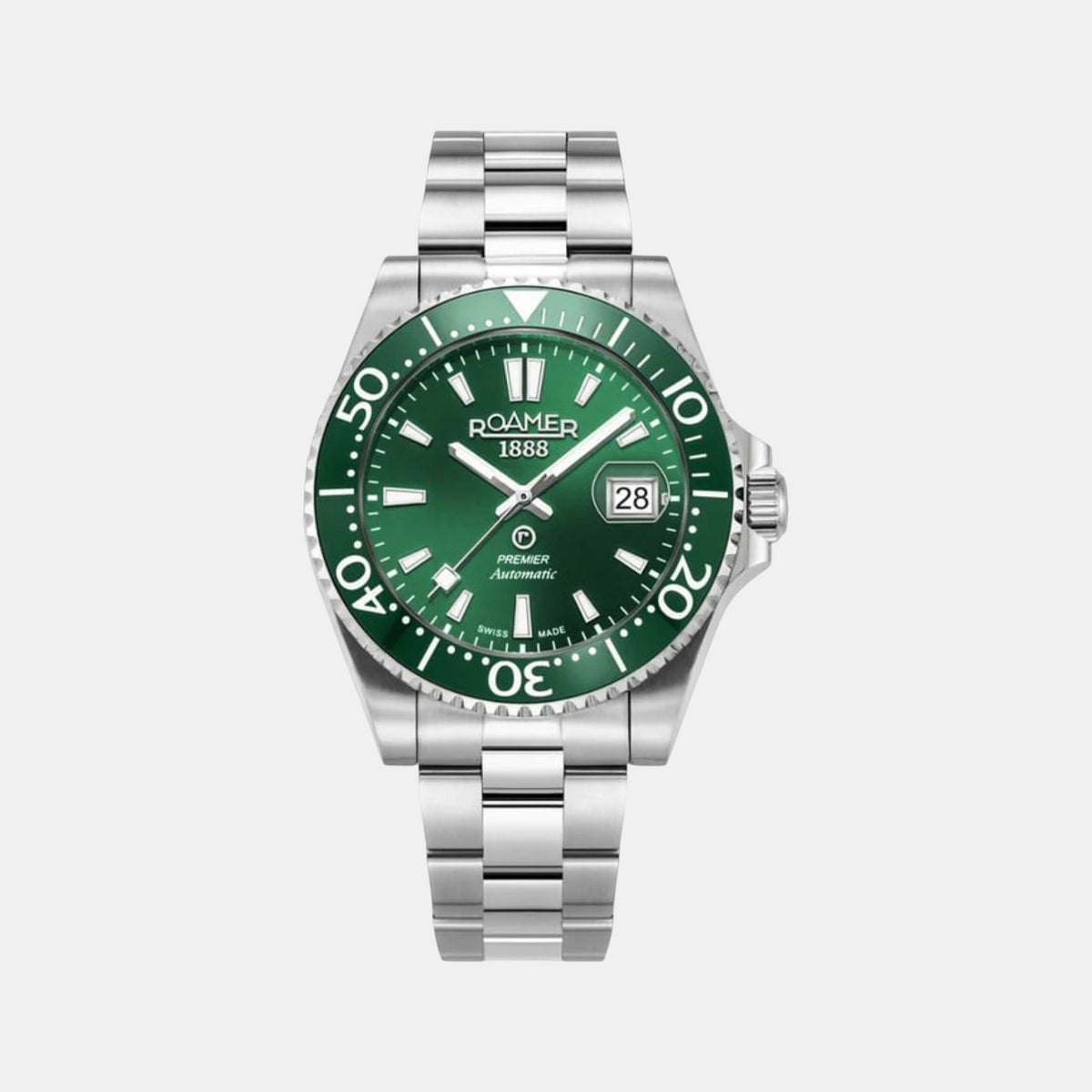 Premier Men Automatic Green Dial Analog Stainless Steel Watch 986983 41 75 20