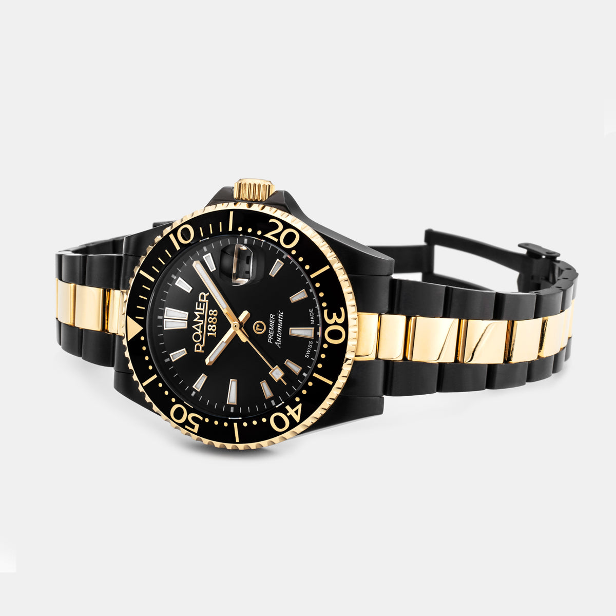 Premier Men Automatic Black Dial Analog Stainless Steel Watch 986983 45 85 20
