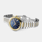 Eos Women Quartz Blue Mother Of Pearl Dial Chronograph Stainless Steel Watch 987837 47 40 20