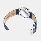 Valais Men Quartz Blue Dial Analog Leather Watch 988833 41 45 05