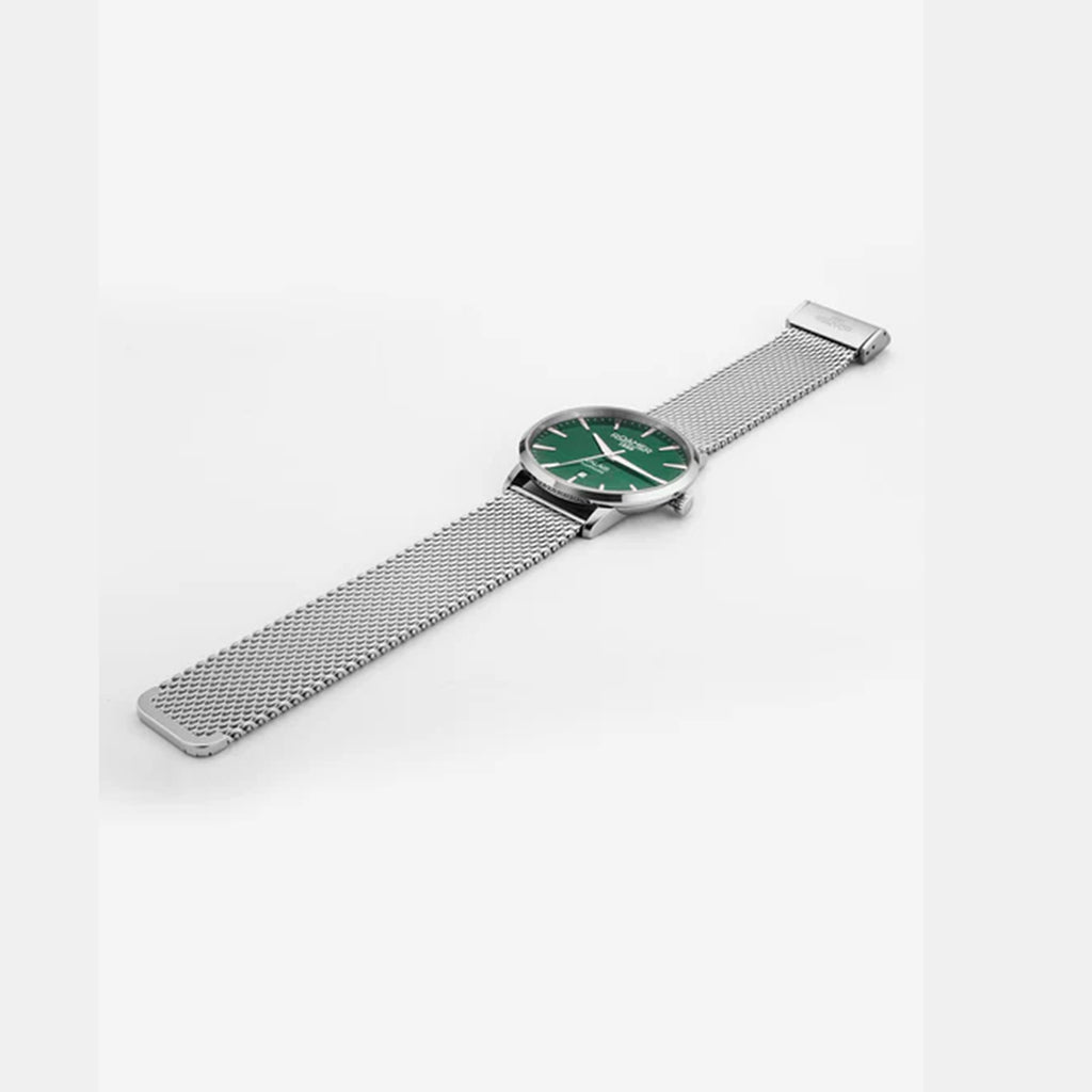 Valais Men Quartz Green Dial Analog Leather Watch 988833 41 75 05