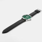 Valais Men Quartz Green Dial Analog Leather Watch 988833 41 75 05