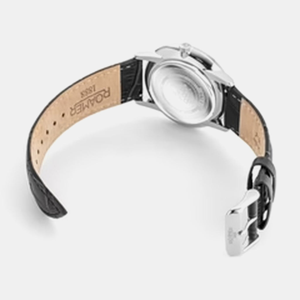 Valais Men Quartz Green Dial Analog Leather Watch 988833 41 75 05