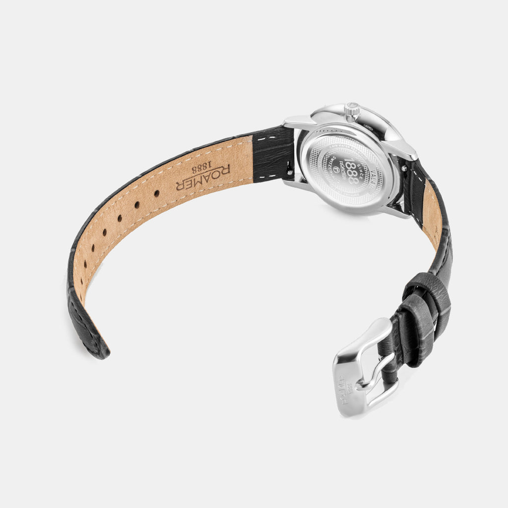 Valais Women Quartz Green Mother Of Pearl Dial Analog Leather Watch 989847 41 70 05