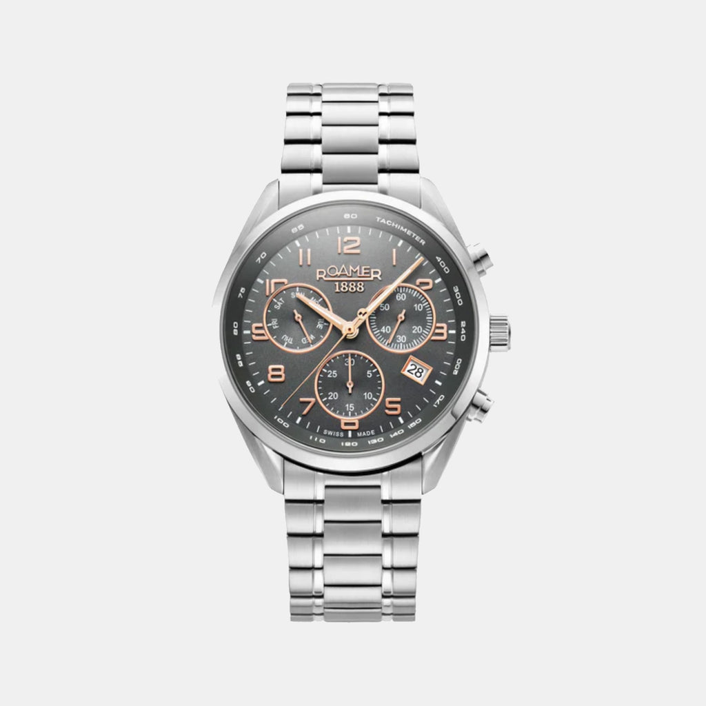 Men Quartz Grey Dial Chronograph Stainless Steel Watch 993819 41 54 20