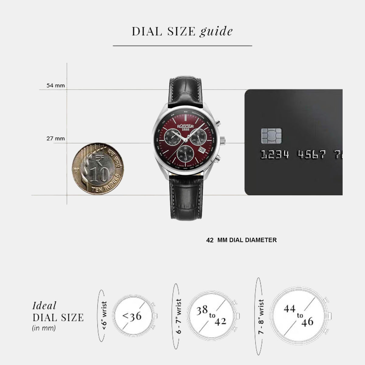 Men Quartz Maroon Dial Analog Stainless Steel Watch 993819 41 65 02