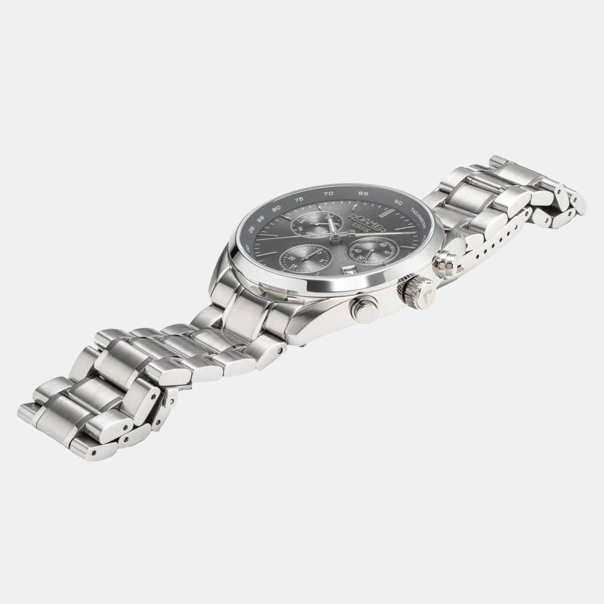 Men Quartz Black Dial Chronograph Stainless Steel Watch 993819 41 85 20
