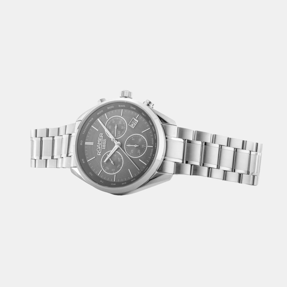 Men Quartz Black Dial Chronograph Stainless Steel Watch 993819 41 85 20