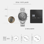 Men Quartz Black Dial Analog Stainless Steel Watch 993819 41 85 20