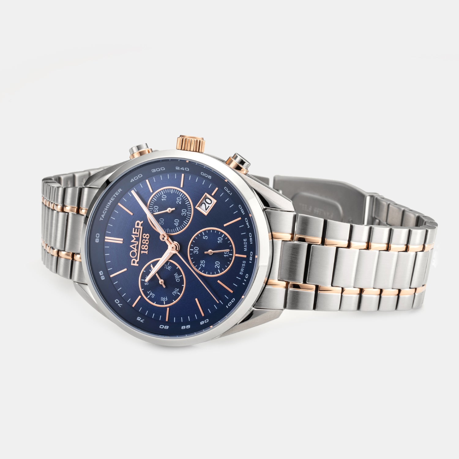 Pro Chrono Men Quartz Blue Sunray Dial Chronograph Stainless Steel Watch 993819 47 45 20