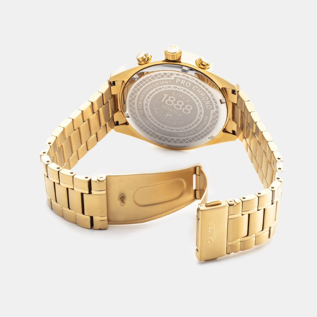 Pro Chrono Men Quartz Black Sunray Dial Chronograph Stainless Steel Watch 993819 48 85 20