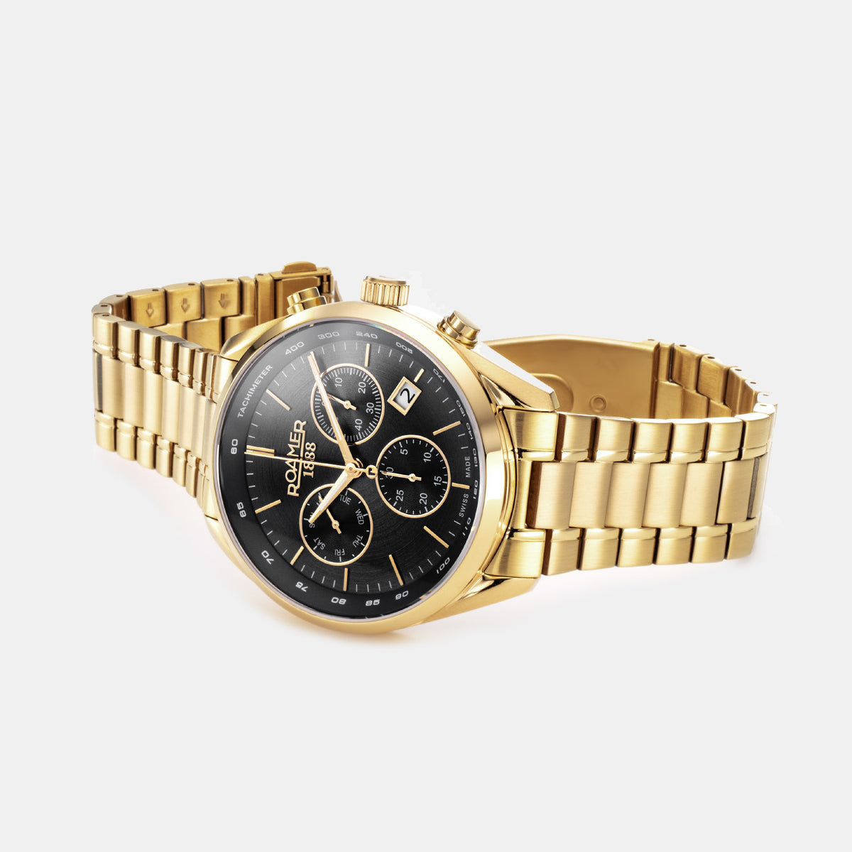 Pro Chrono Men Quartz Black Dial Chronograph Stainless Steel Watch 993819 48 85 20