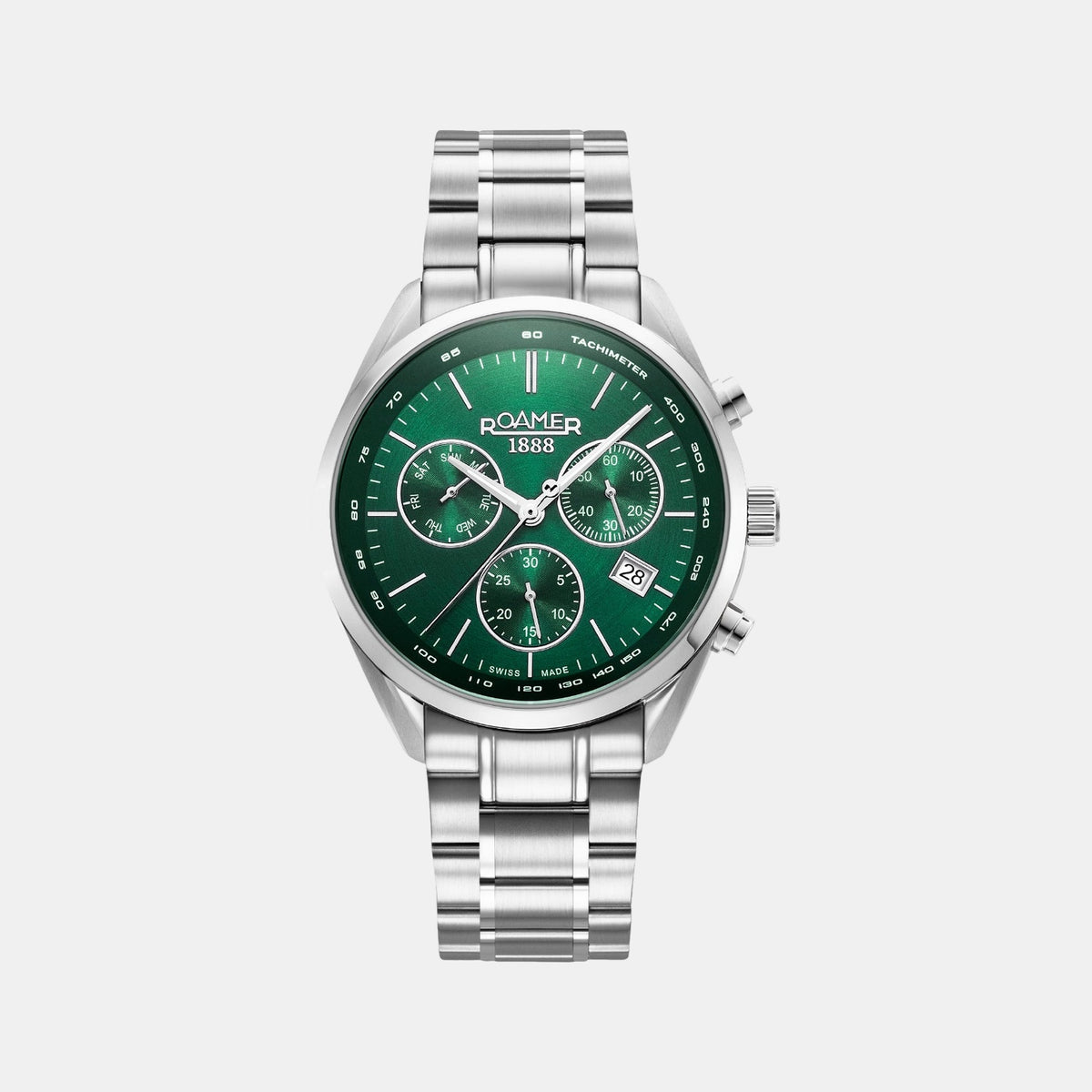Pro Chrono Men Quartz Green Dial Chronograph Stainless Steel Watch 993819 41 75 20