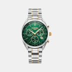 Pro Chrono Men Quartz Green Sunray Dial Chronograph Stainless Steel Watch 993819 47 75 20