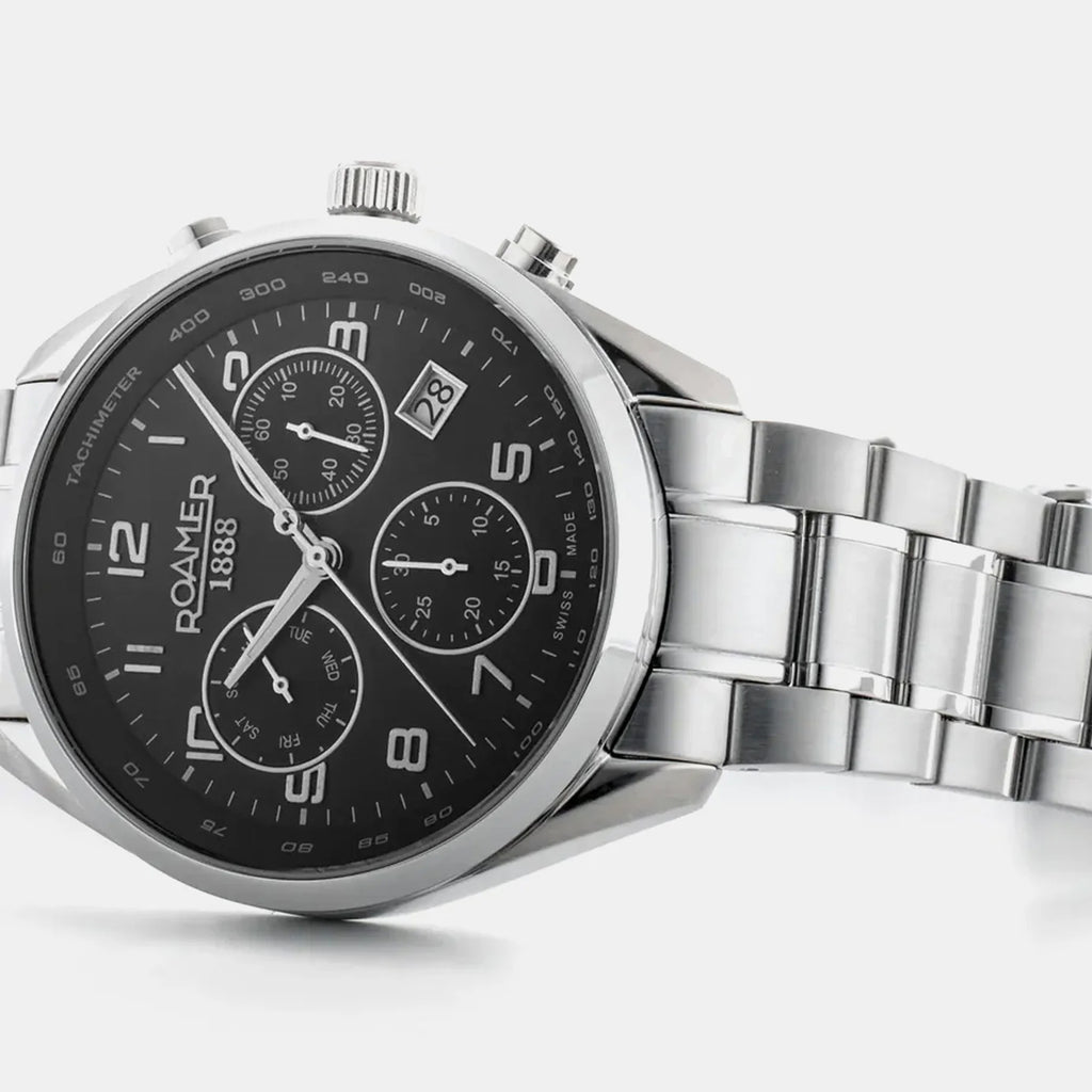 Pro Chrono Men Quartz Black Dial Chronograph Stainless Steel Watch 993819 41 44 20