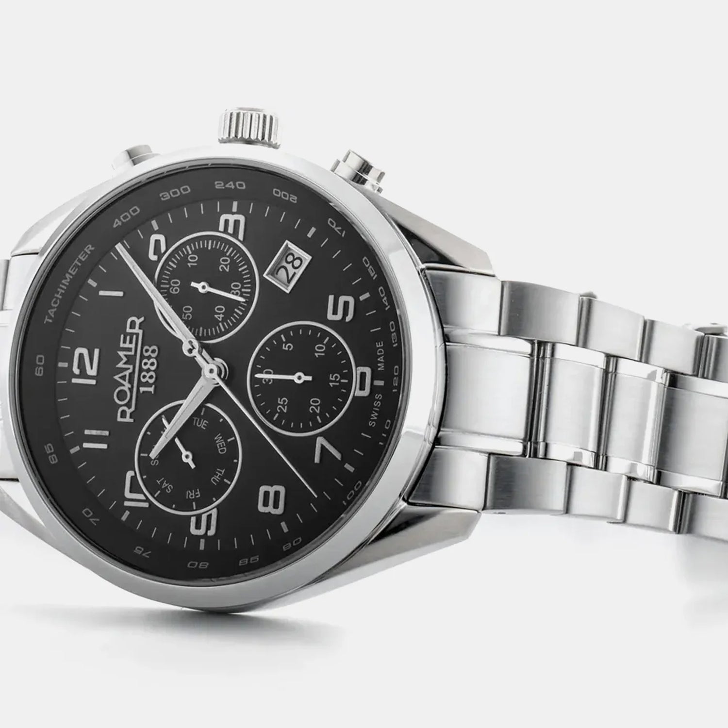 Pro Chrono Men Quartz Black Dial Chronograph Stainless Steel Watch 993819 41 44 20