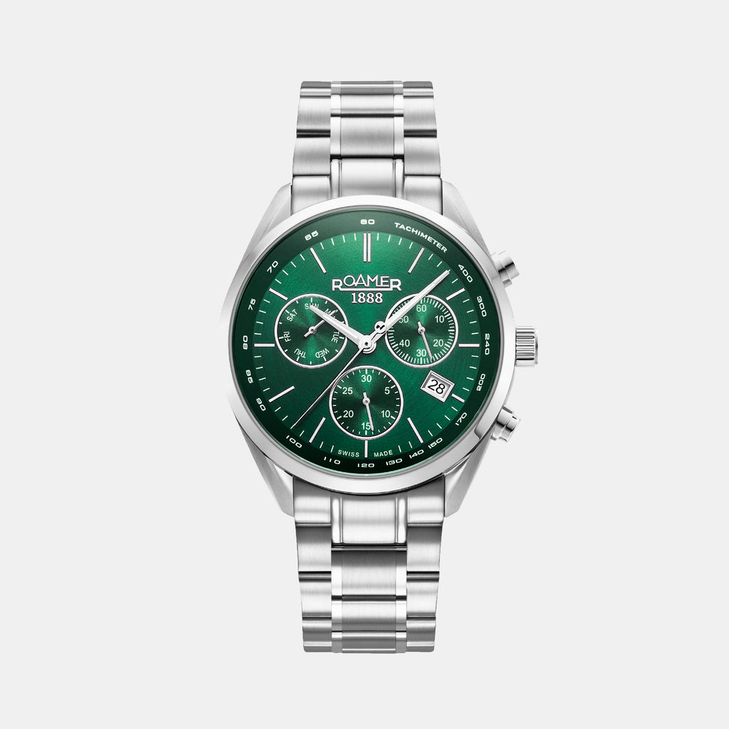 Pro Chrono Men Quartz Green Sunray Dial Chronograph Stainless Steel Watch 993819 41 75 20