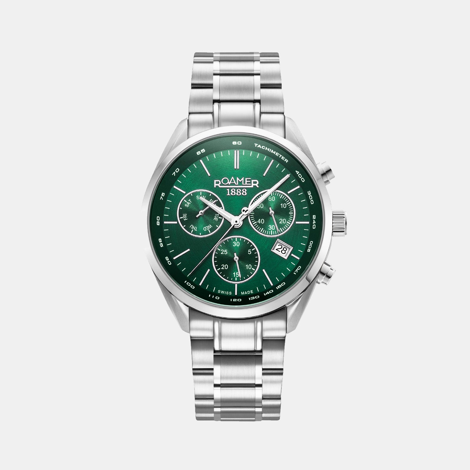 Pro Chrono Men Quartz Green Sunray Dial Chronograph Stainless Steel Watch 993819 41 75 20