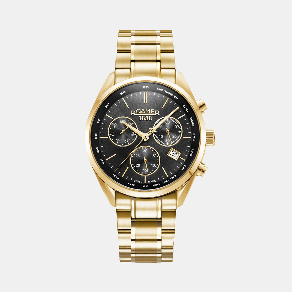 Pro Chrono Men Quartz Black Sunray Dial Chronograph Stainless Steel Watch 993819 48 85 20