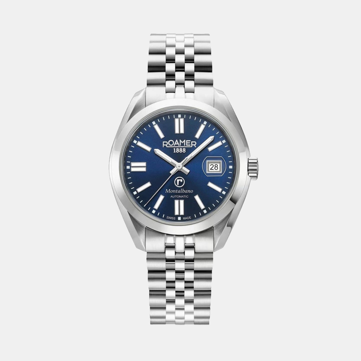 Montalbano Men Automatic Blue Dial Analog Stainless Steel Watch 996983 41 45 20