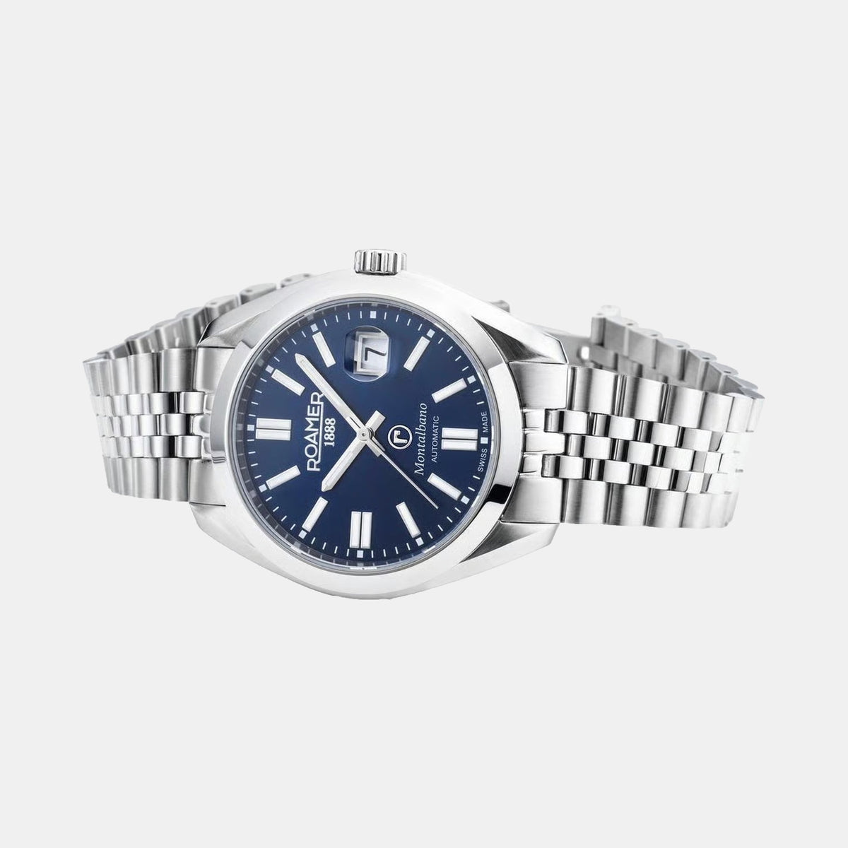 Montalbano Men Automatic Blue Dial Analog Stainless Steel Watch 996983 41 45 20