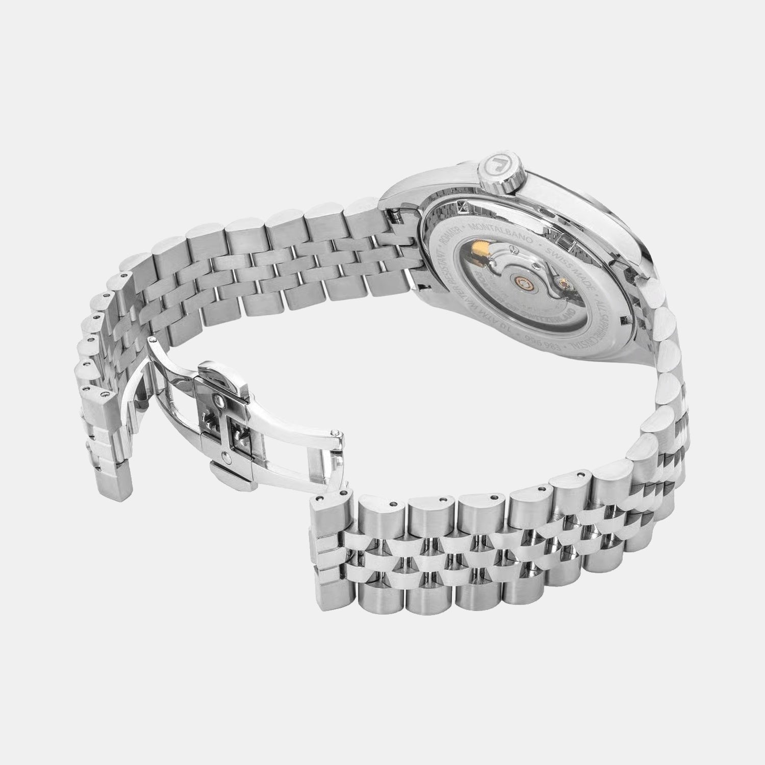 Montalbano Men Automatic Blue Dial Analog Stainless Steel Watch 996983 41 45 20