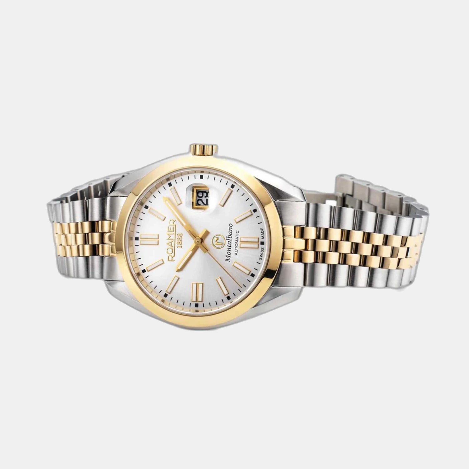 Montalbano Men Automatic Silver Dial Analog Stainless Steel Watch 996983 47 15 20