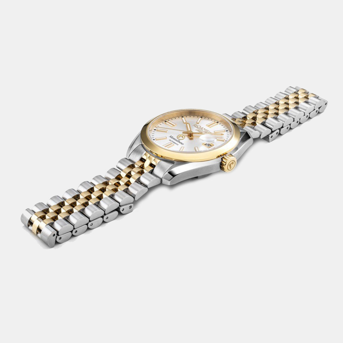 Montalbano Men Automatic Silver Dial Analog Stainless Steel Watch 996983 47 15 20