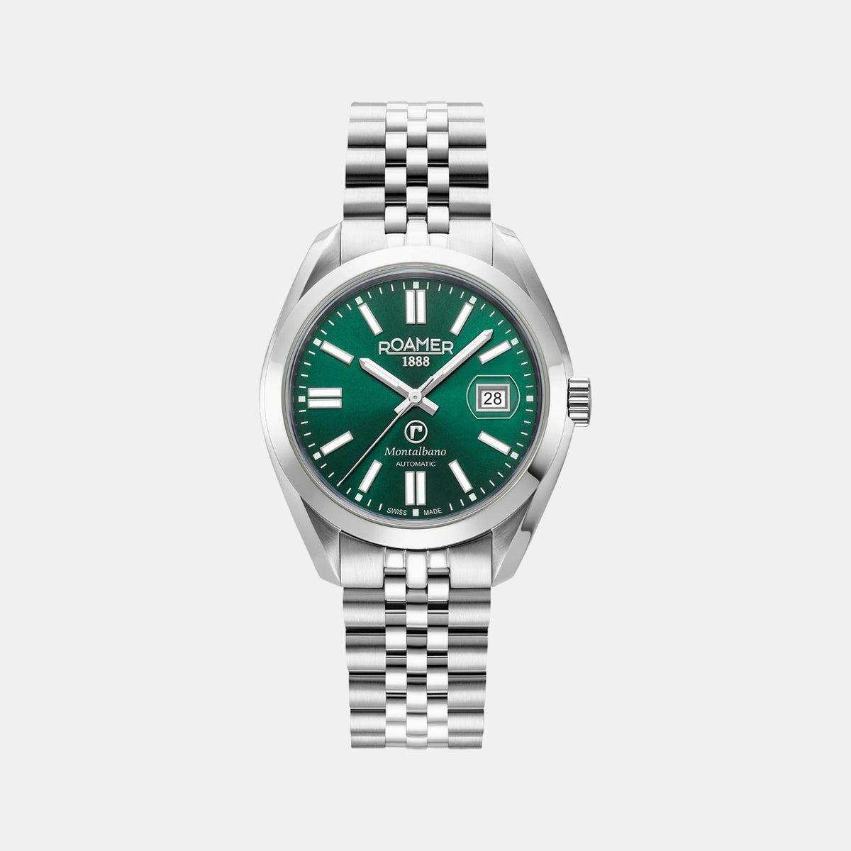 Montalbano Men Automatic Green Dial Analog Stainless Steel Watch 996983 41 75 20