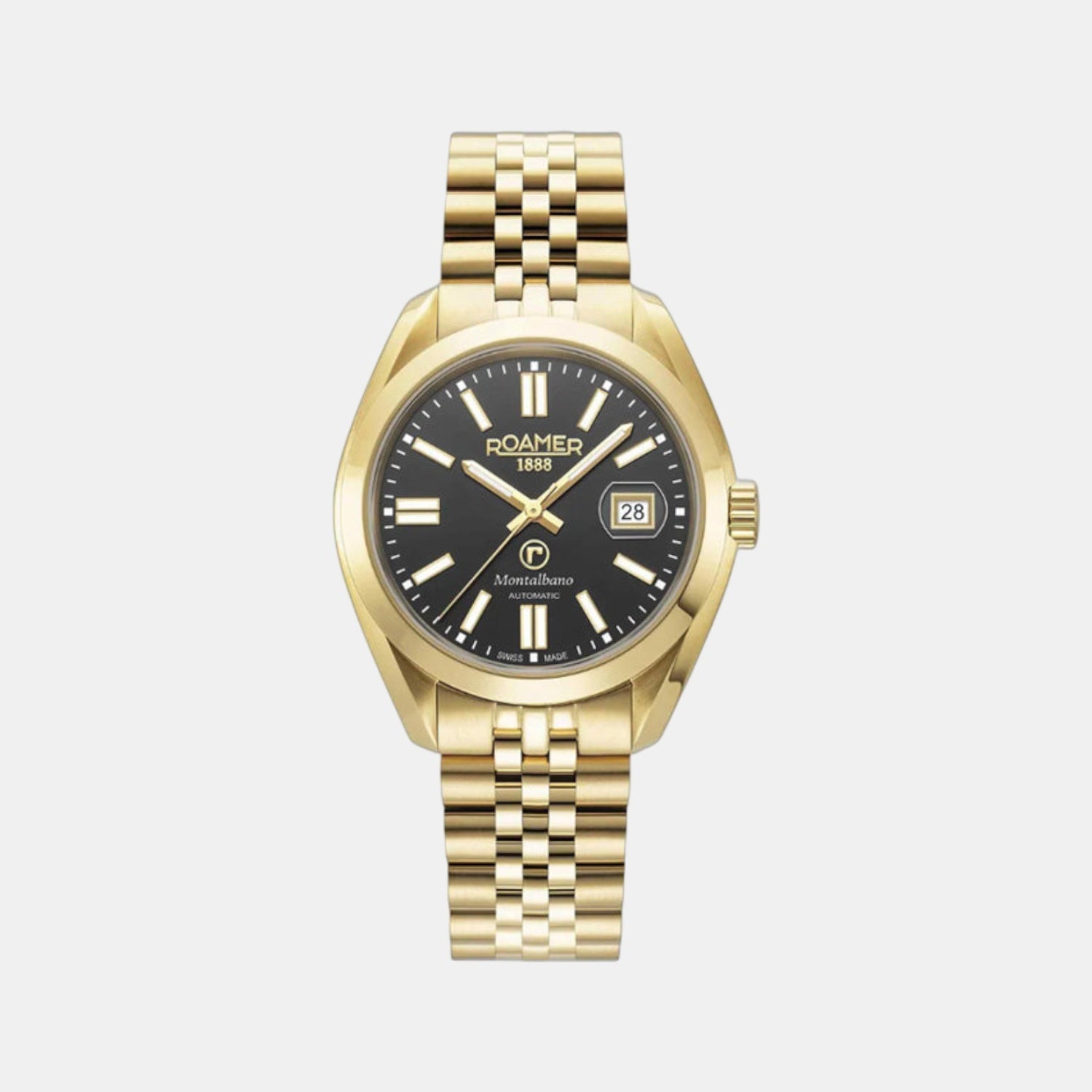 Montalbano Men Automatic Black Dial Analog Stainless Steel Watch 996983 46 85 20