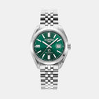 Montalbano Men Automatic Green Sunray Dial Analog Stainless Steel Watch 996983 41 75 20