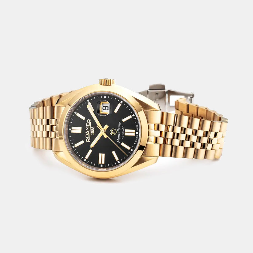 Montalbano Men Automatic Black Dial Analog Stainless Steel Watch 996983 46 85 20