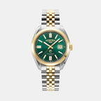 Montalbano Men Automatic Green Sunray Dial Analog Stainless Steel Watch 996983 47 75 20