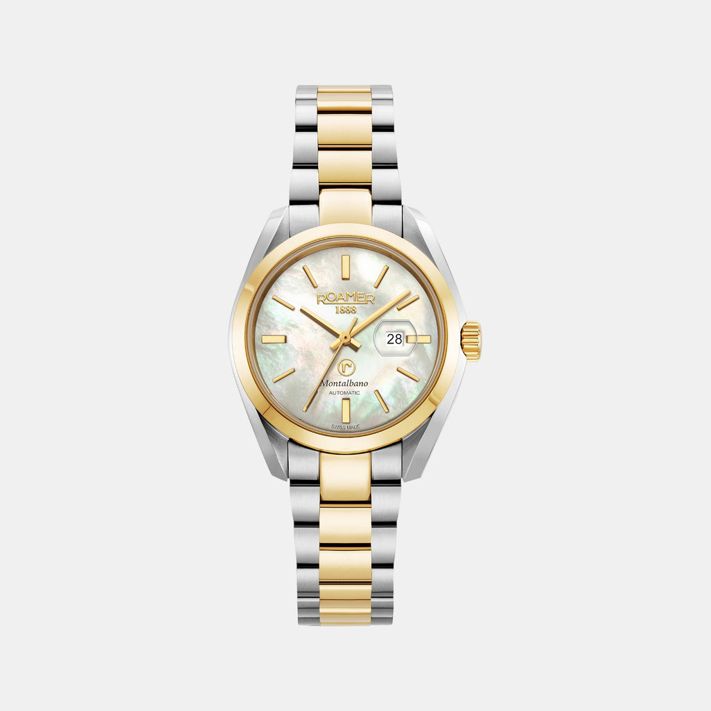 Montalbano Women Automatic Mother Of Pearl Dial Analog Stainless Steel Watch 996990 47 20 20