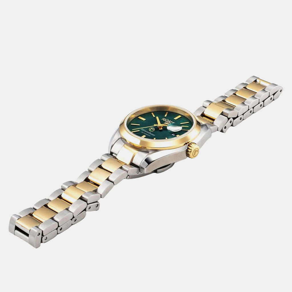 Montalbano Women Automatic Green Mother Of Pearl Dial Analog Stainless Steel Watch 996990 47 70 20