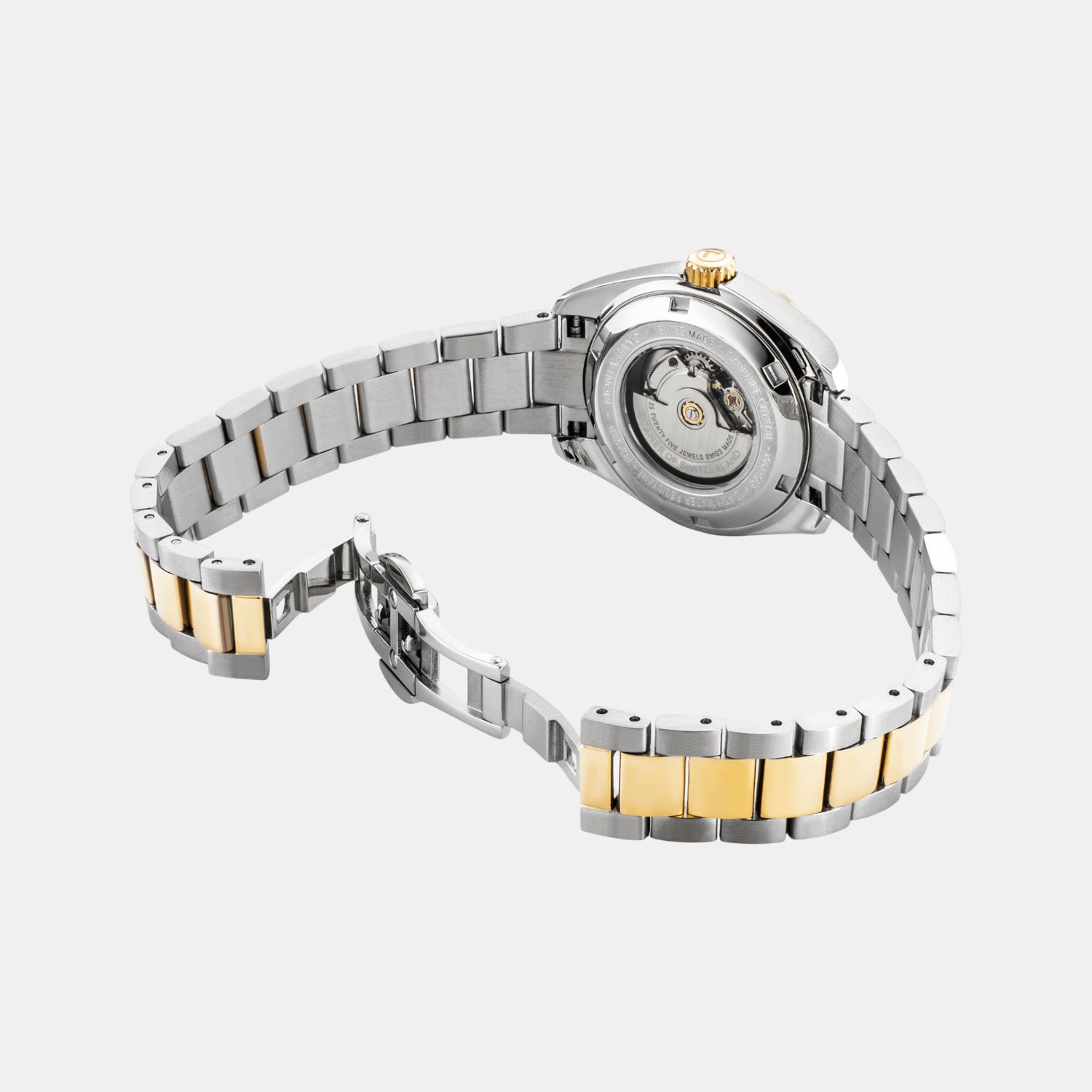 Montalbano Women Automatic White Mother Of Pearl Dial Analog Stainless Steel Watch 996990 47 20 20