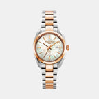 Montalbano Women Automatic White Mother Of Pearl Dial Analog Stainless Steel Watch 996990 49 20 20