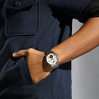 Britime Men Round Silver watch