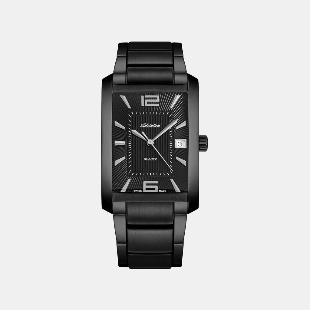 Premiere Men Quartz Black Dial Analog Stainless Steel Watch A1019.B154Q