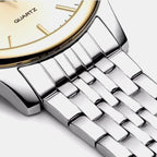 Men Quartz Champagne Dial Analog Stainless Steel Watch A1024.2111Q