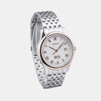 Men Quartz Silver Dial Analog Stainless Steel Watch A1025.R163Q