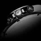Men Quartz Black Dial Chronograph Stainless Steel Watch A1053.S1R6CH