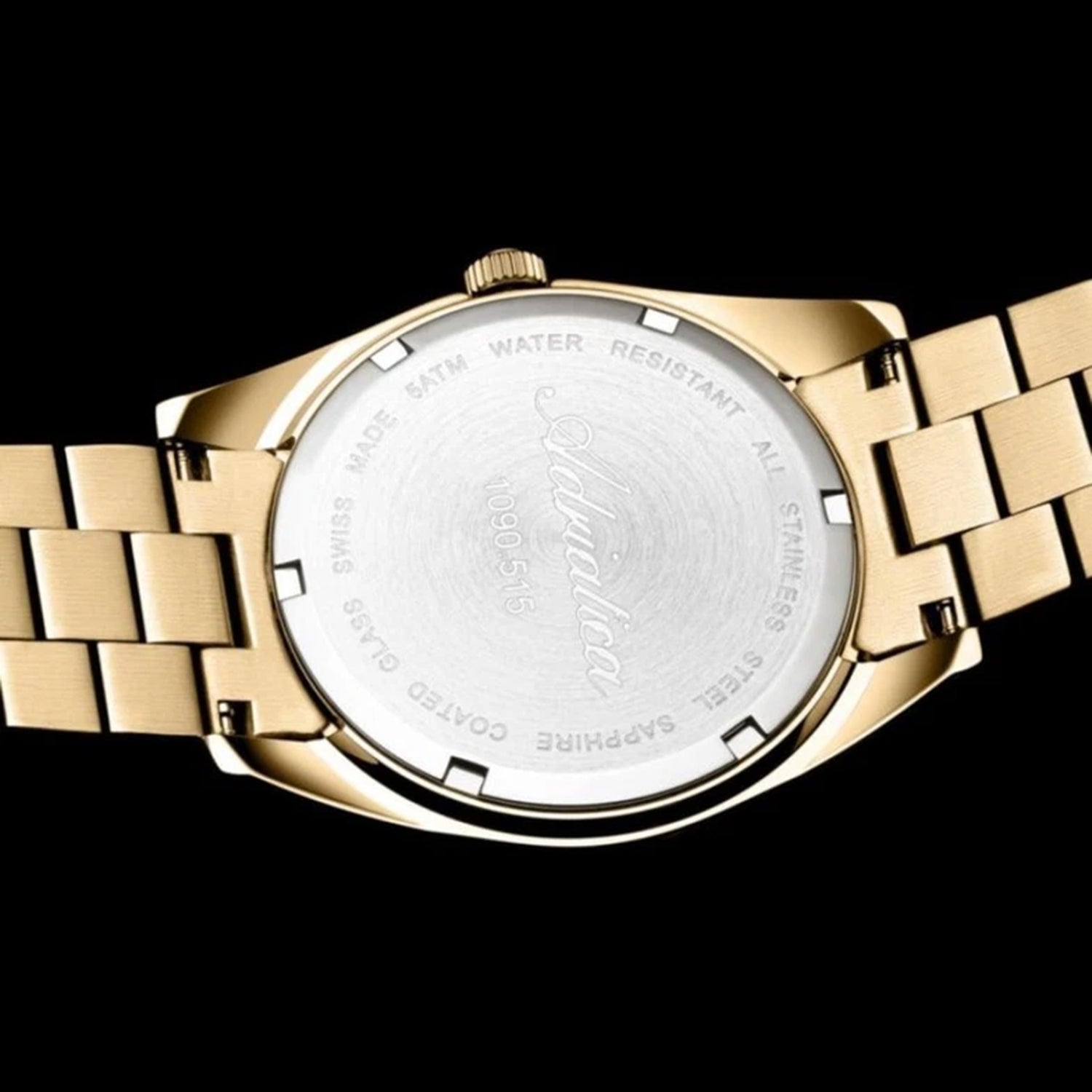 Men Quartz Champagne Dial Analog Stainless Steel Watch A1090.1111Q