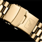 Men Quartz Champagne Dial Analog Stainless Steel Watch A1090.1111Q