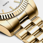 Men Quartz Silver Dial Analog Stainless Steel Watch A1090.1113Q