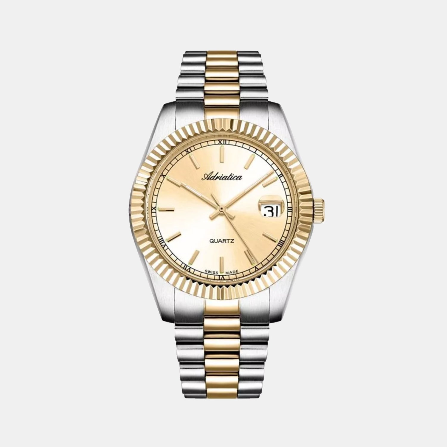 Premiere Men Quartz Champagne Dial Analog Stainless Steel Watch A1090.2111Q