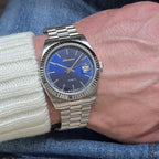 Premiere Men Quartz Blue Dial Analog Stainless Steel Watch A1090.5115Q