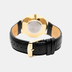 Vintage Men Quartz Silver Dial Analog Leather Watch A1113.1223Q